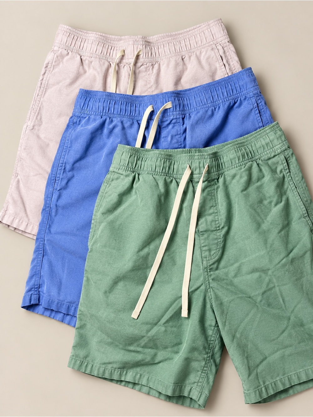 J.Crew Men’s The Broken-in Oxford Cotton Shorts 3-Piece Bundle Size Small S